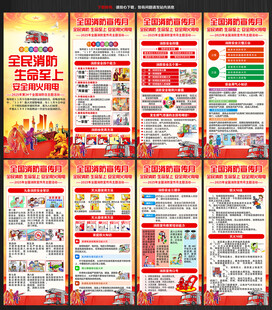 2025全国消防宣传月展架