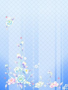 梦幻花卉渐变背景图