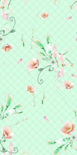 清新花卉图案背景图