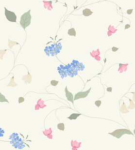 清新花卉图案背景纹理