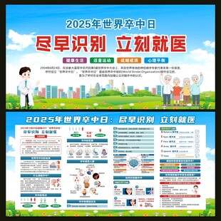 2025年世界卒中日宣传栏