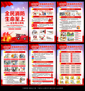 119消防宣传月展板
