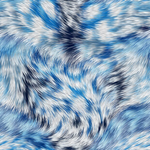 蓝白毛绒纹理图案