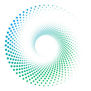 渐变圆点点状螺旋图案