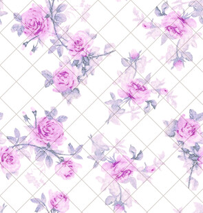 粉色花卉几何图案背景