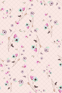 粉色花卉图案布料纹理