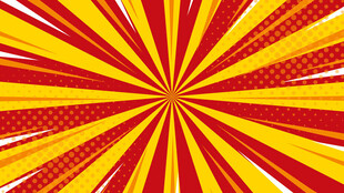 放射状红黄渐变绚丽背景
