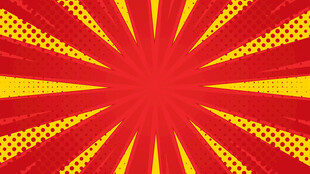 放射状红黄渐变背景图