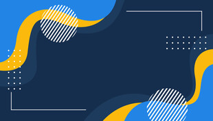 蓝黄几何抽象背景图案