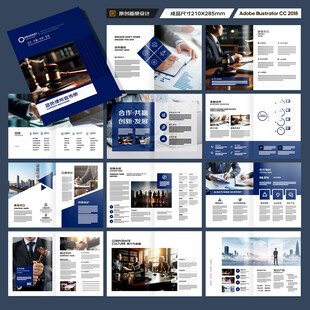 律师事务所画册版式设计