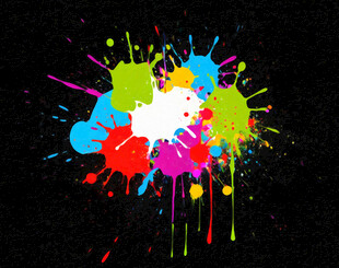 多彩泼墨艺术背景图案