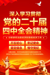 二十届四中全会精神海报
