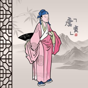 古代文人形象唐寅唐伯虎