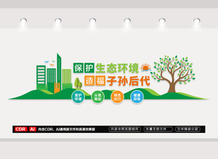 爱护环境文化墙