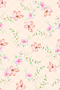 粉色花卉图案背景纹理