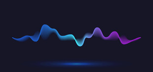 炫彩动态波形矢量图案