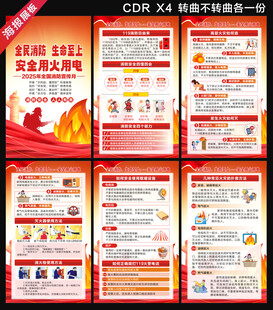 2025消防月海报