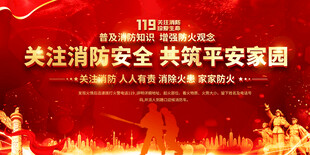 社区消防安全展板