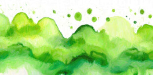 绿色水彩纹理