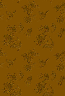 复古金色花卉纹理背景