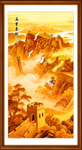 竖幅长城国画