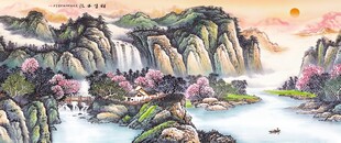 山水画风景山水画