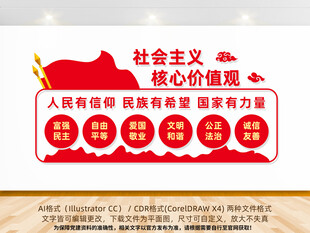 社会主义核心价值观文化墙