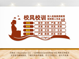 校风校训文化墙