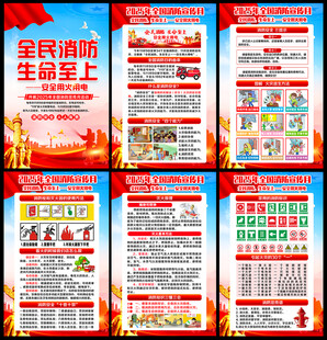 2025年消防宣传月展板
