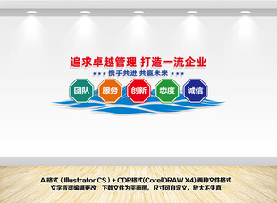 企业励志文化墙公司发展文化墙