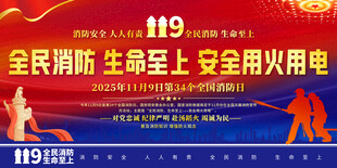 全民消防日展板