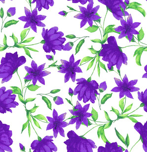 紫色花卉图案背景