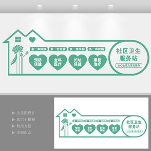 社区卫生服务站文化墙