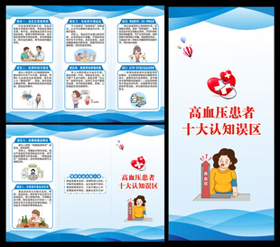 高血压日三折页