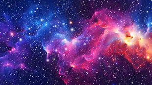 唯美梦幻炫彩星空宇宙背景