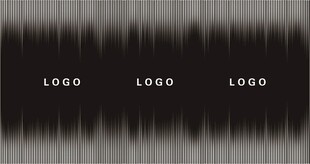 中间LOGO上下动感渐变玻璃膜