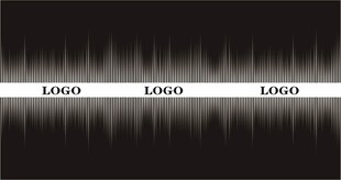 玻璃腰线加动感渐变玻璃贴膜