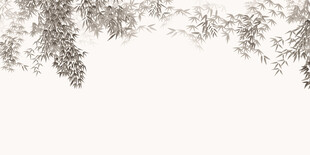 新中式水墨竹影灯箱