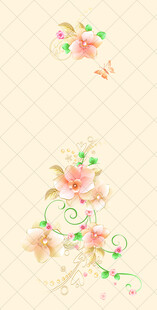 花卉装饰图案背景图