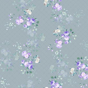 淡紫色花卉图案背景图
