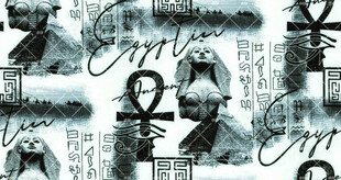 埃及风格图案纹理设计