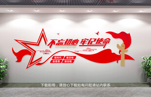 不忘初心牢记使命文化墙