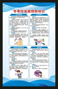 冬季传染病预防知识海报