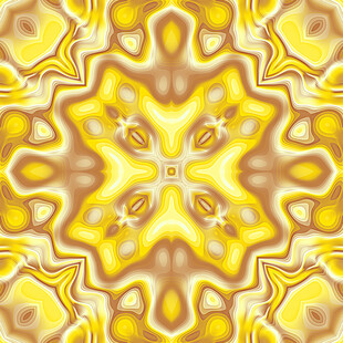 绚丽黄色几何花纹图案