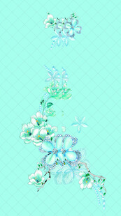 清新花卉图案背景