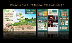 艾制品三折页