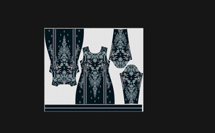 复古风动物图案服饰设计