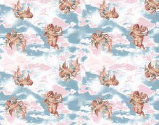 梦幻动物水彩图案背景