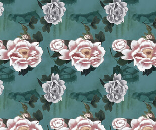 复古玫瑰图案背景