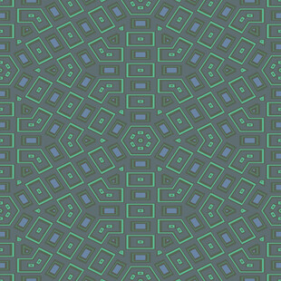 蓝绿色几何图案无缝背景
